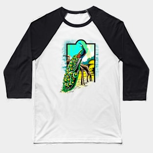 An adorable peacock Baseball T-Shirt